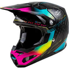Fly Racing MX-24 Formula S Carbon Legacy Helmet - 2024 Collection - Black/Electric Blue/Fuschia _1311145