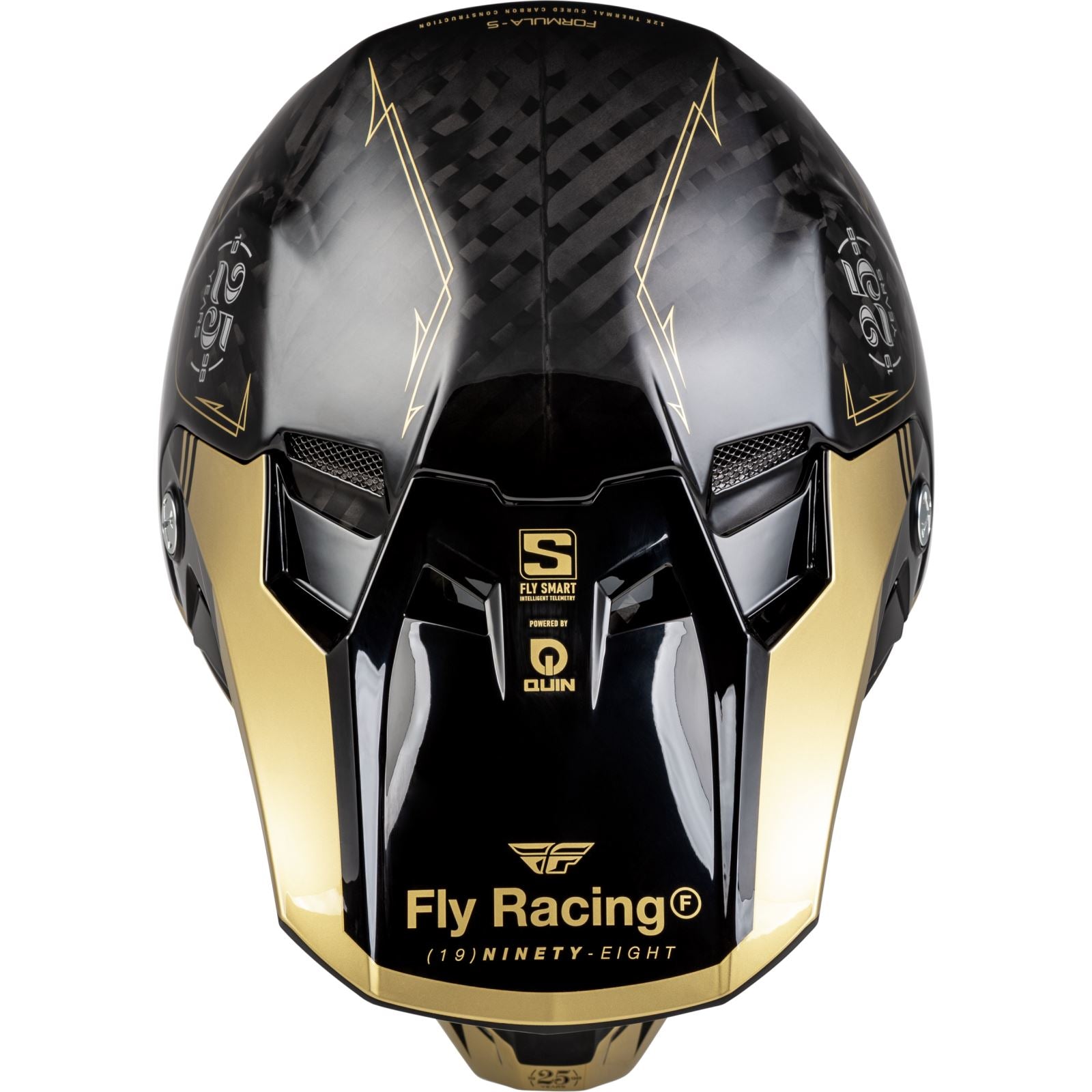 Fly Racing MX-24 Formula S Carbon Legacy Helmet - 2024 Collection - Black/Gold _1311195