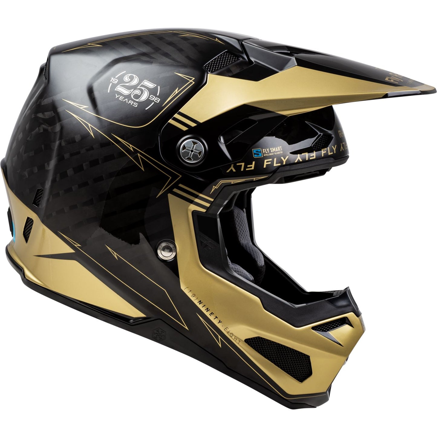 Fly Racing MX-24 Formula S Carbon Legacy Helmet - 2024 Collection - Black/Gold _1311196