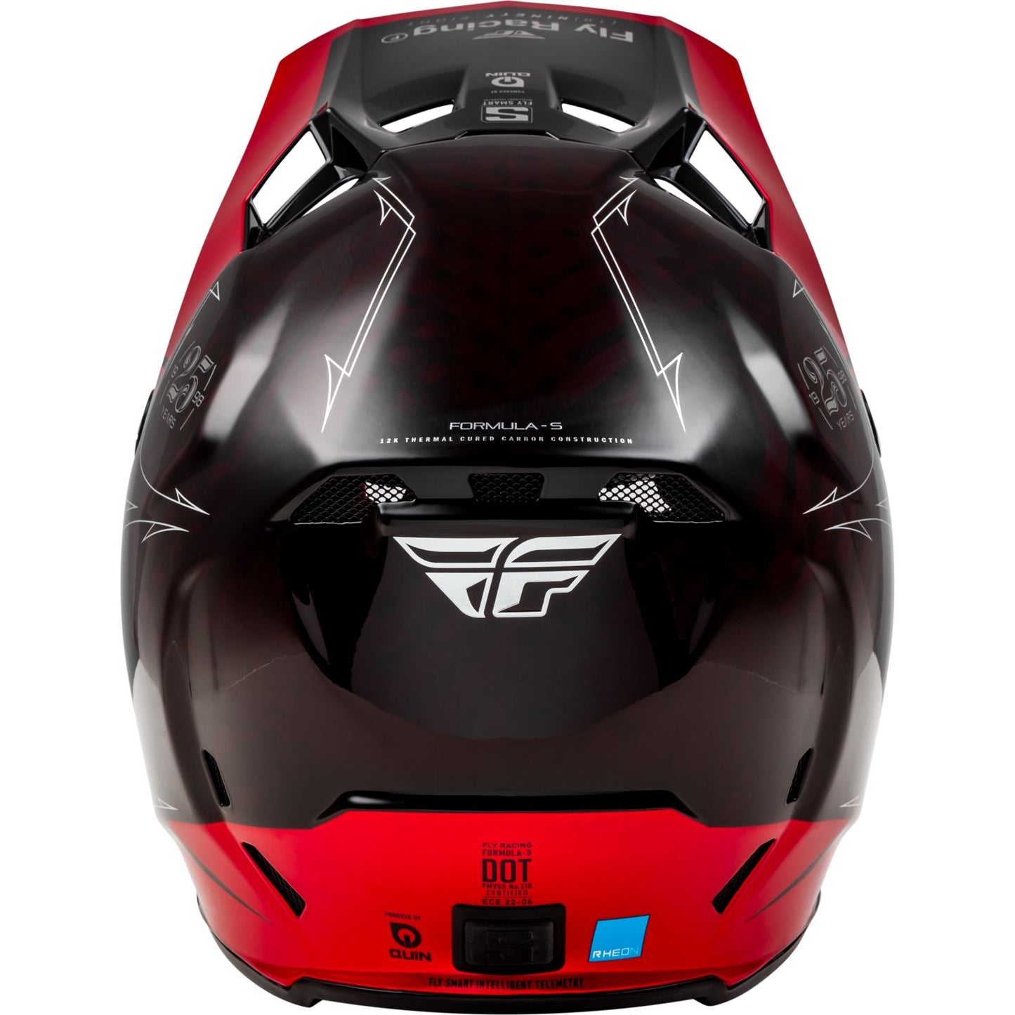 Fly Racing MX-24 Formula S Carbon Legacy Helmet - 2024 Collection - Red Carbon/Black_1311198