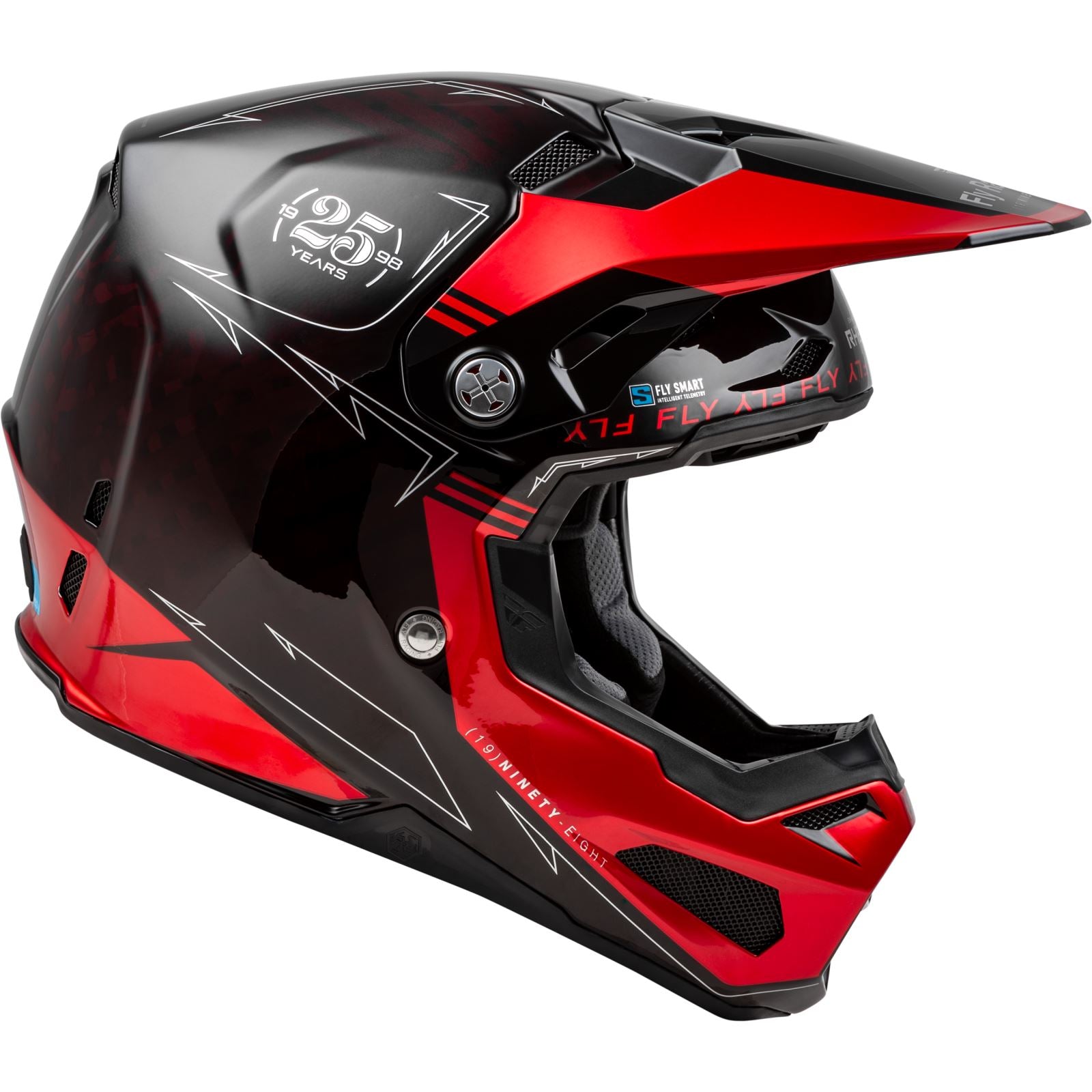 Fly Racing MX-24 Formula S Carbon Legacy Helmet - 2024 Collection - Red Carbon/Black_1311200