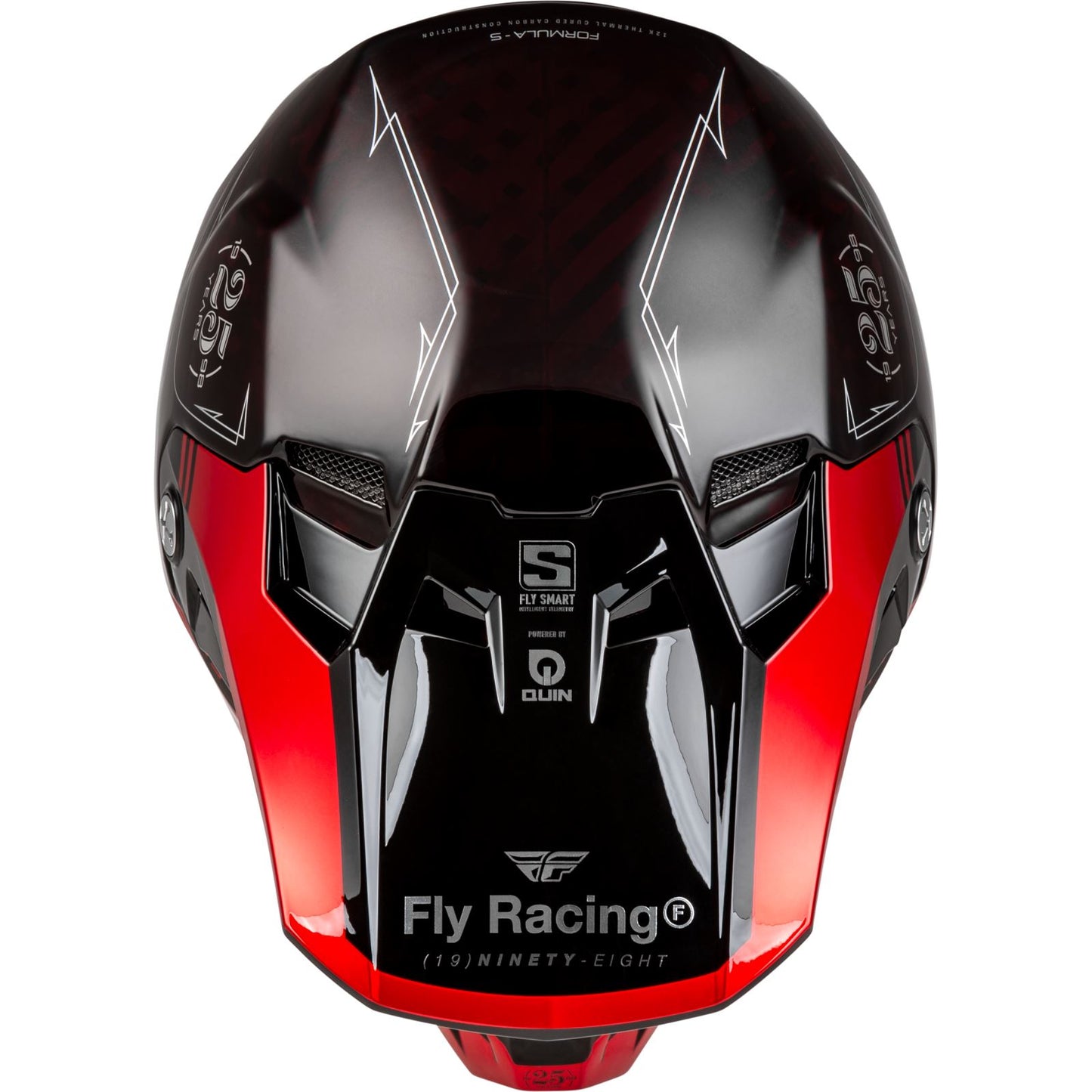 Fly Racing MX-24 Formula S Carbon Legacy Helmet - 2024 Collection - Red Carbon/Black_1311173