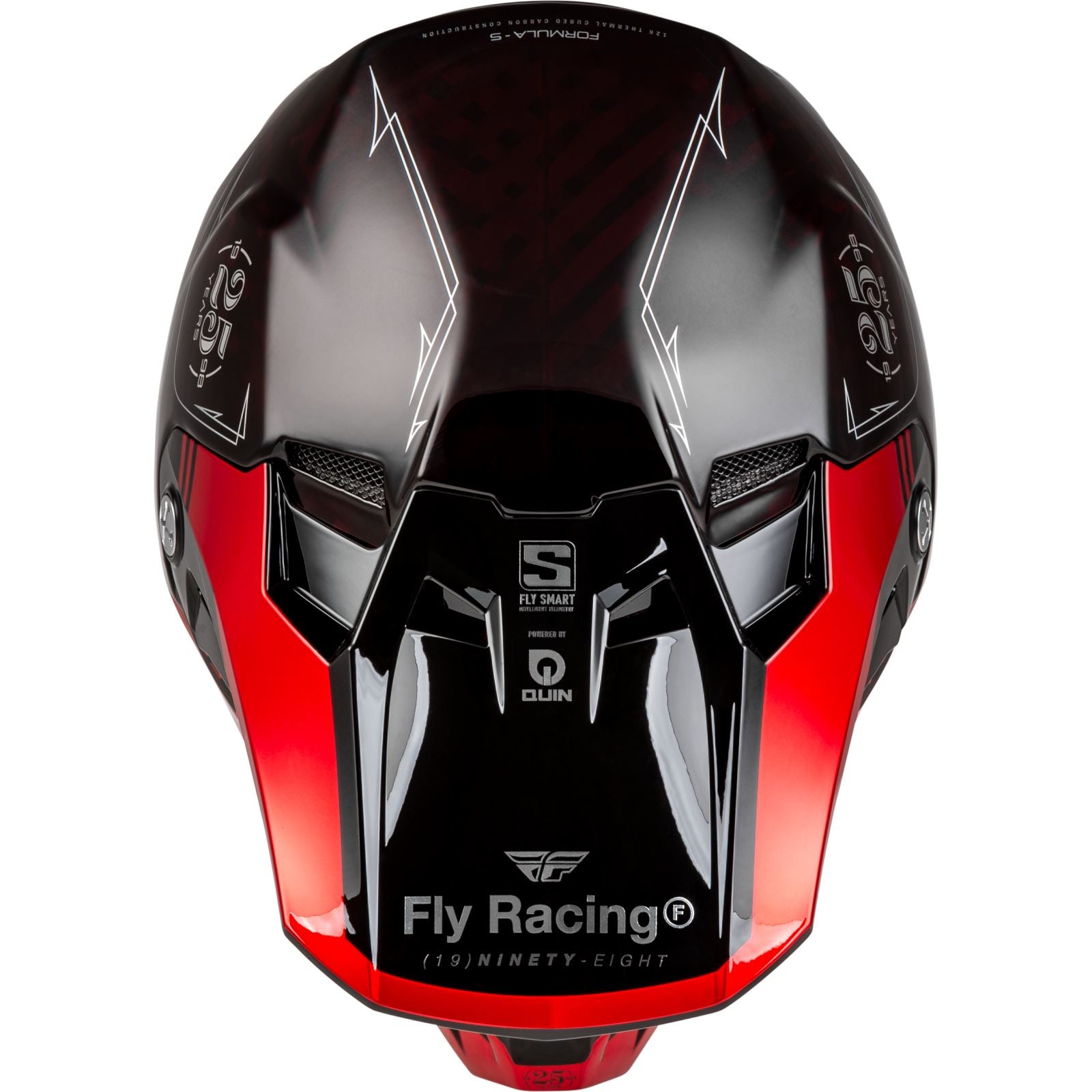 Fly Racing MX-24 Formula S Carbon Legacy Helmet - 2024 Collection - Red Carbon/Black_1311173