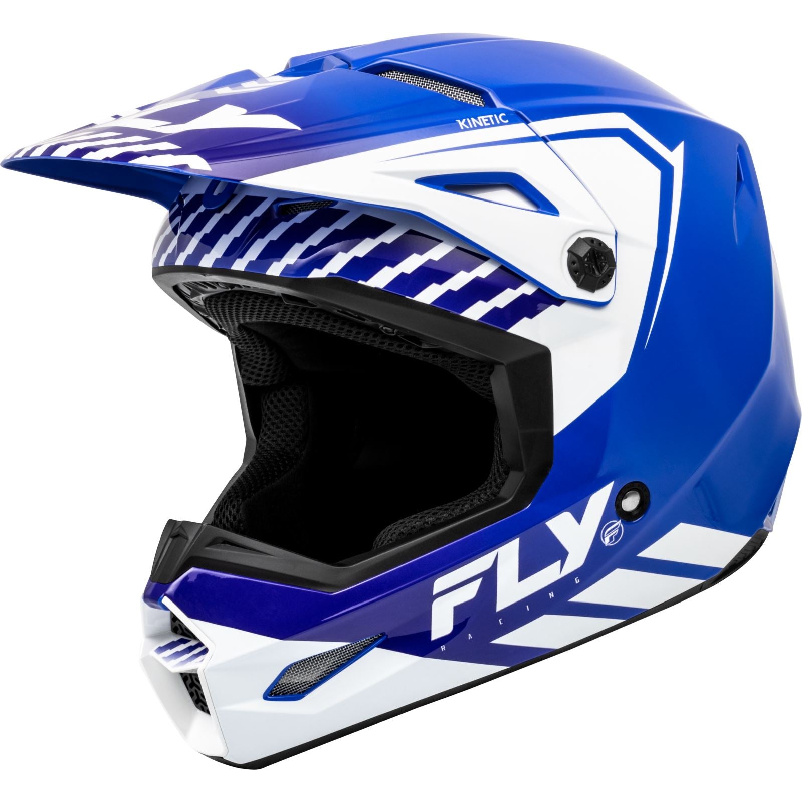 Fly Racing MX-24 Kinetic Menace Helmet - 2024 Collection - Blue/White_1311339