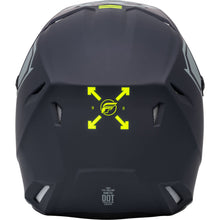 Fly Racing MX-24 Kinetic Menace Helmet - 2024 Collection - Matte Grey/Hi-Vis_1311450