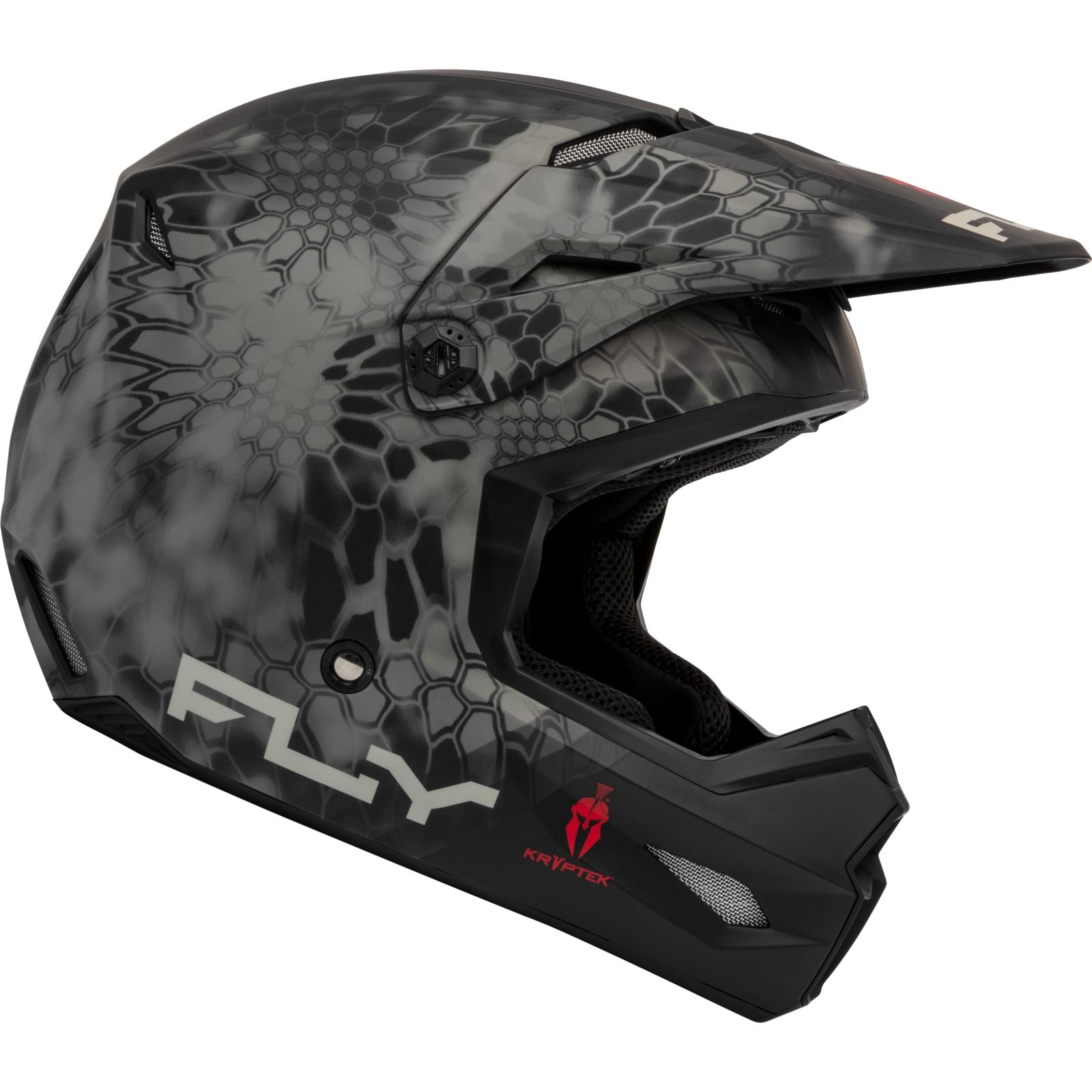 Fly Racing MX-24 Kinetic SE Kryptek Helmet - 2024 Collection - Matte Moss Grey/Black_1311470