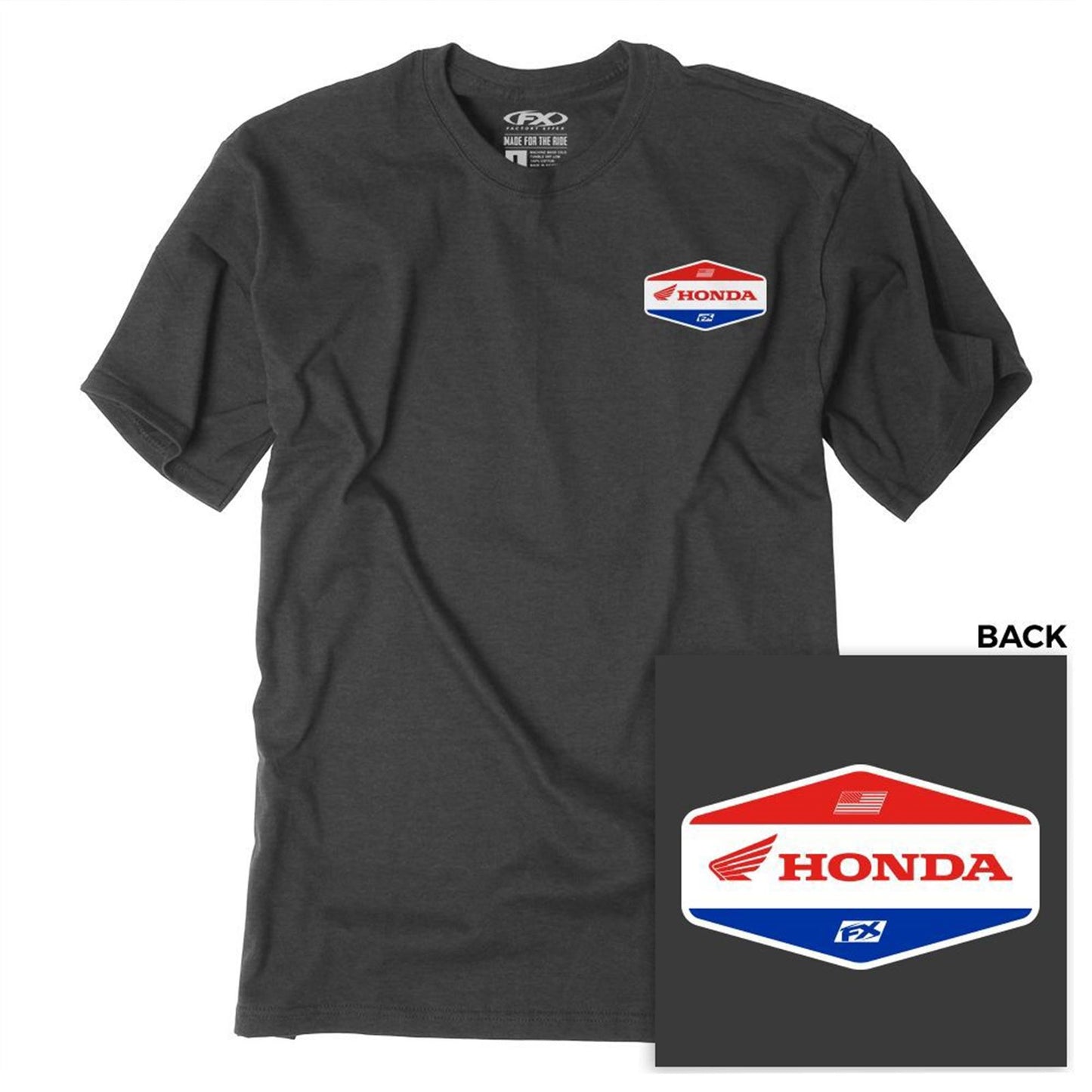 Factory Effex Honda Stadium T-Shirt - Heather Charcoal_1370465