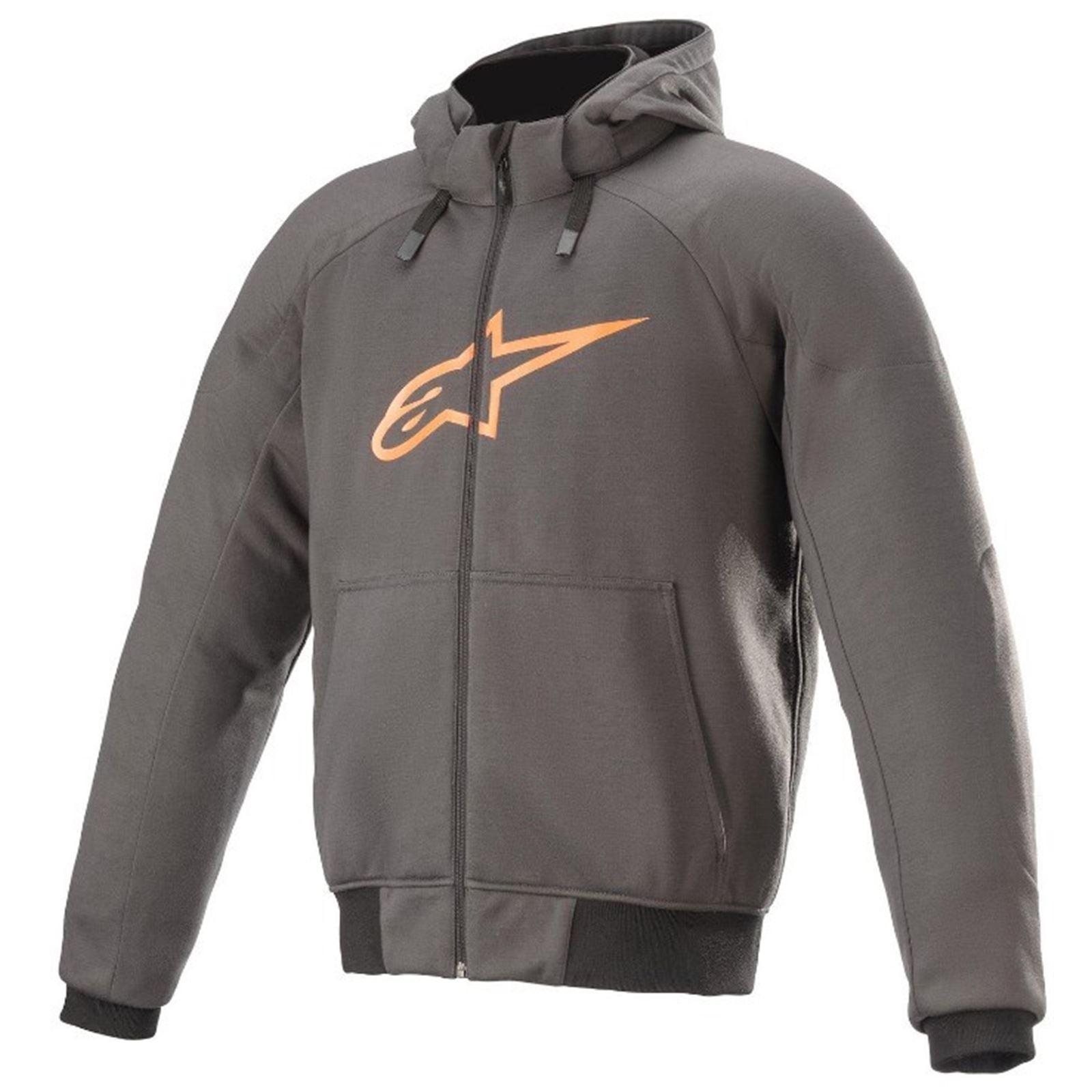 Alpinestars Chrome Sport Hoodie - Tar Gray/Flame Orange_1439754