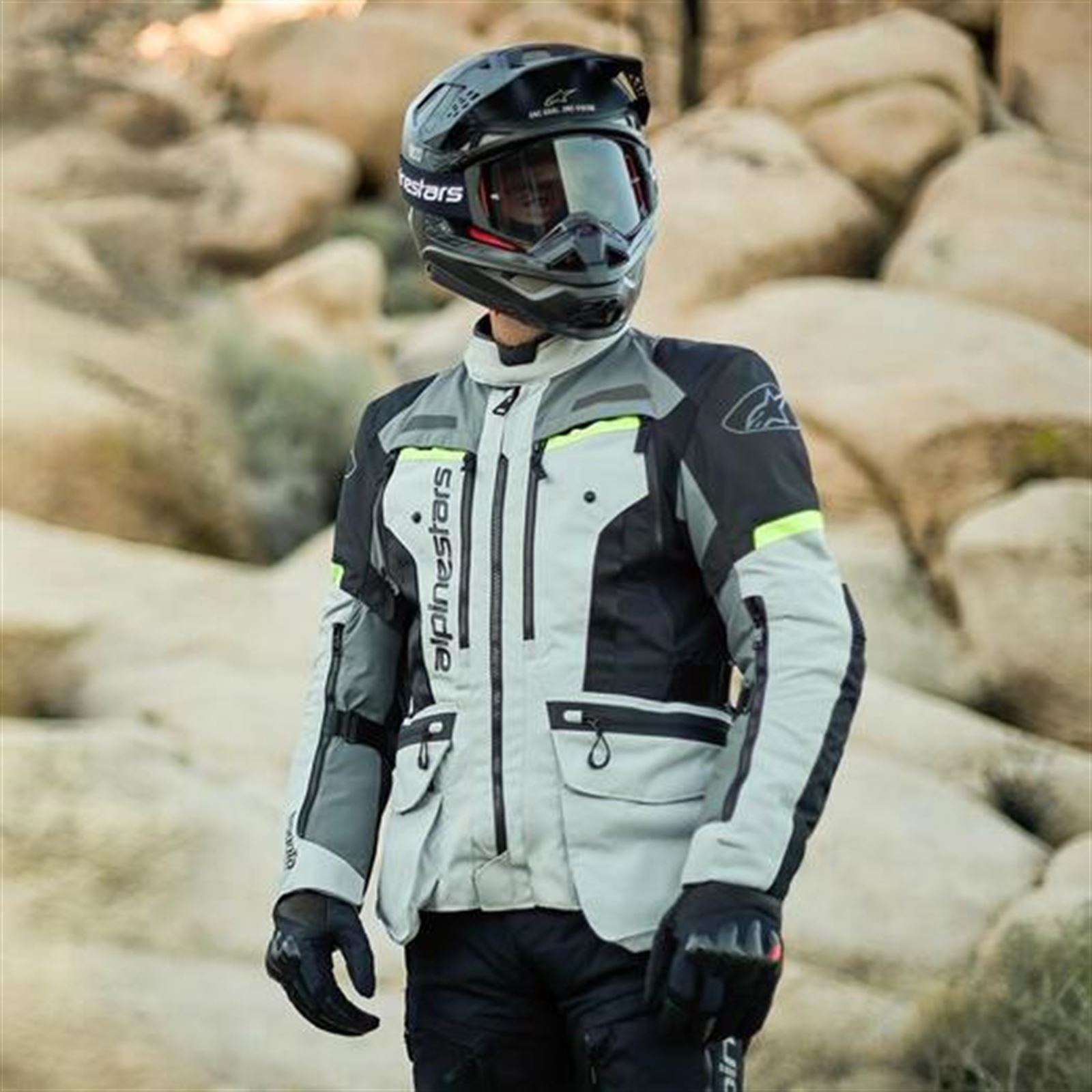 Alpinestars Bogota Pro Drystar Jacket - Gray/Yellow Fluo_1439724