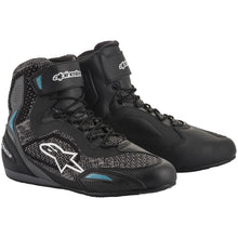 Alpinestars Stella Faster-3 Rideknit Riding Shoe - Black/Teal_1372191