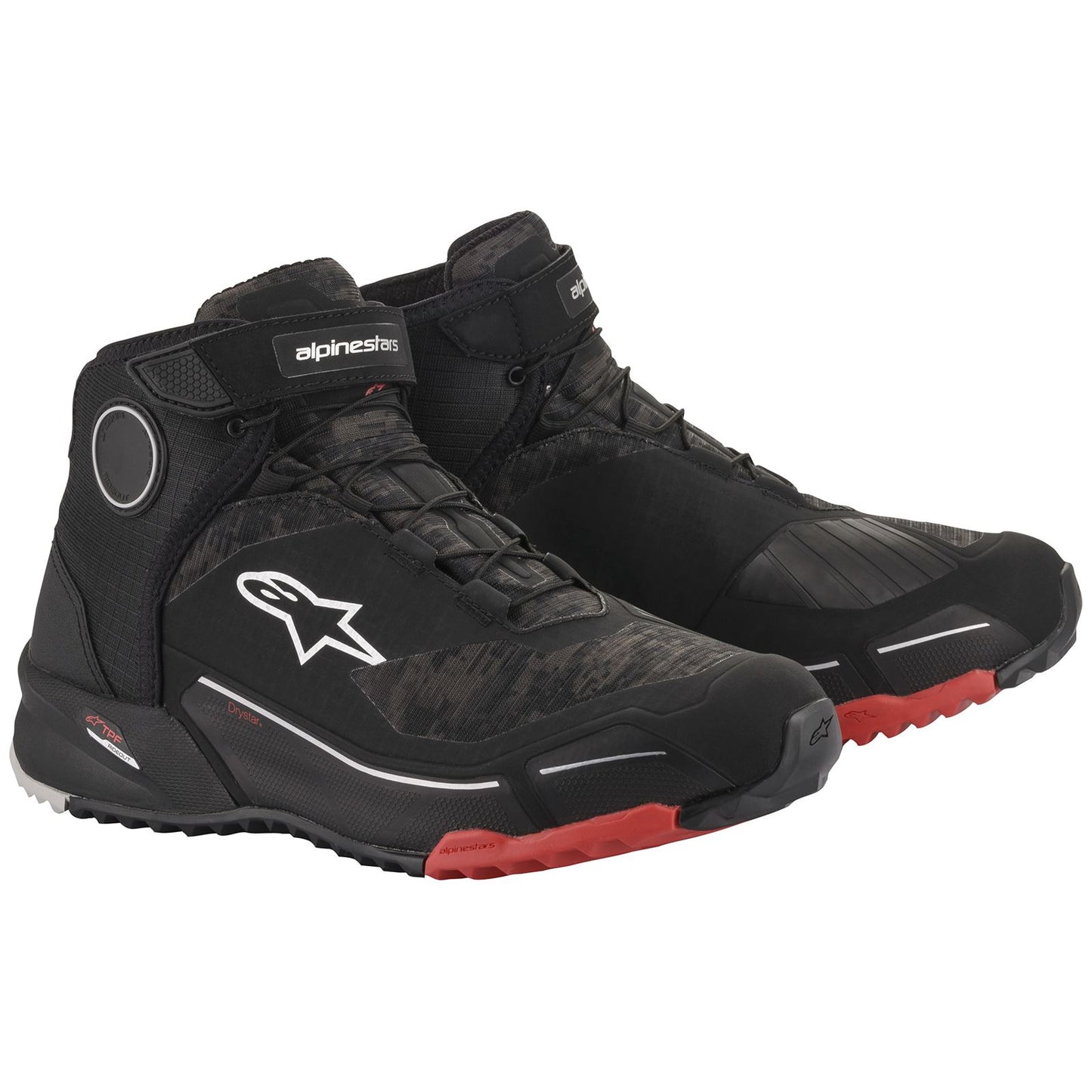 Alpinestars CR-X Drystar® Riding Shoe - Black/Camo Red_1374759