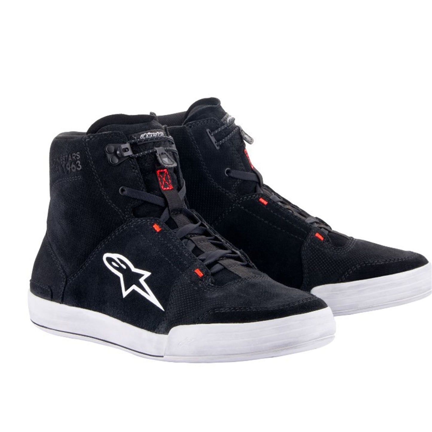 Alpinestars Chrome Riding Shoes - Black/Gray/Red Fluorescent_1374511