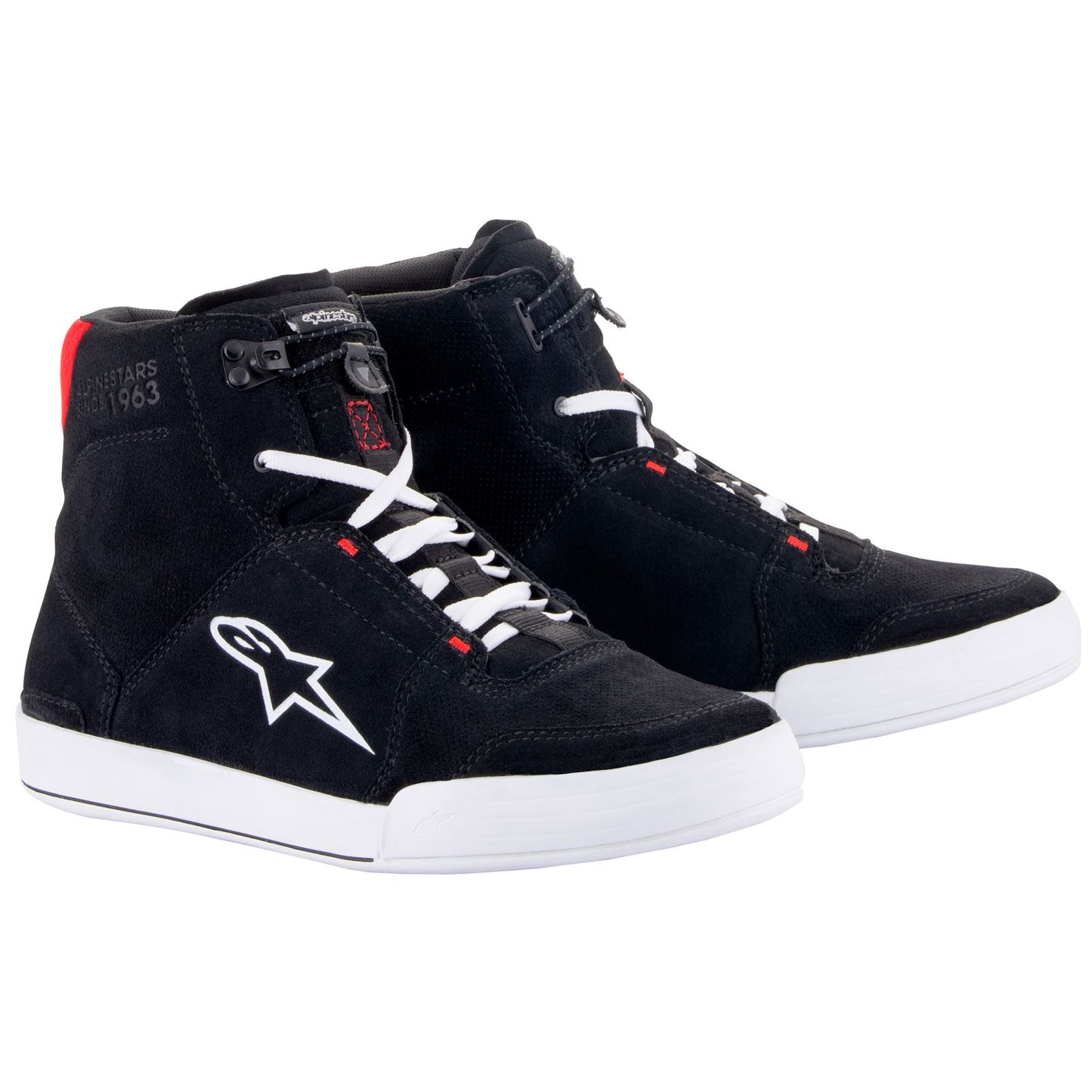Alpinestars Chrome Shoes - Black/White/Bright Red_1374529