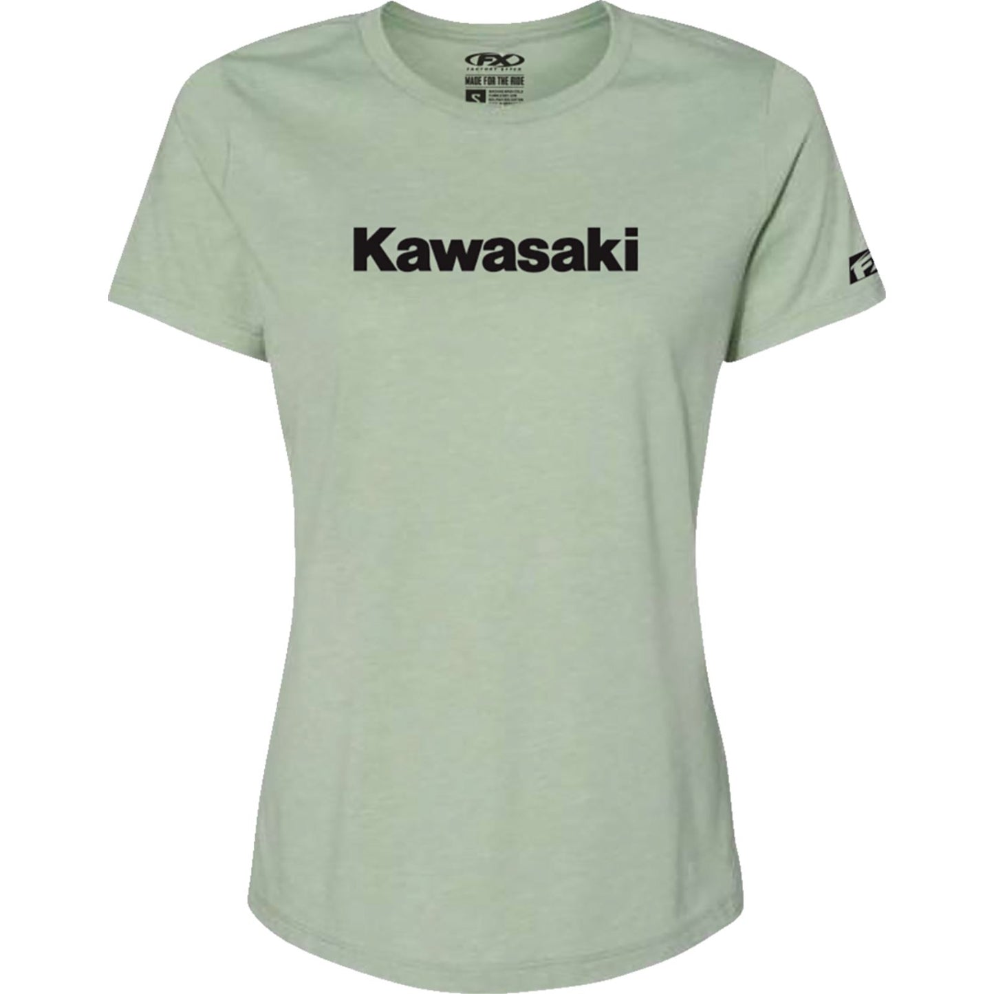 Factory Effex Women's Kawasaki T-Shirt - Light Heather Green_1371609