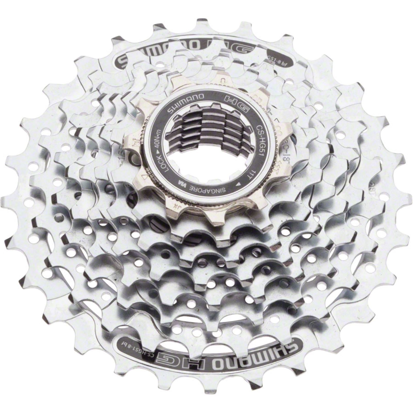 Shimano Cassette - 8 Speed - 11-28t - Silver - Alivio CS-HG51  [MPN: ECSHG518128]_1316900