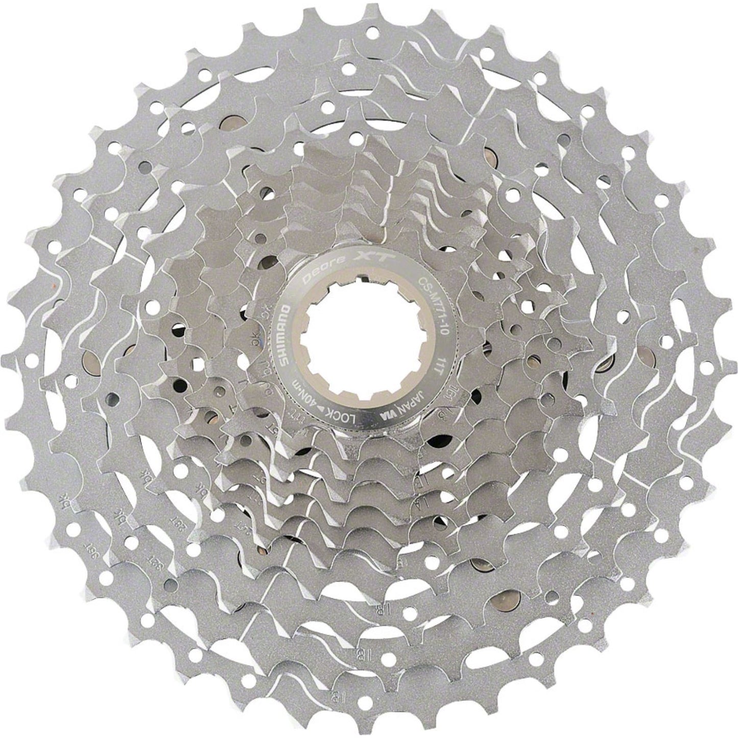 Shimano Cassette - 10 Speed - 11-36t - Silver - Deore XT CS-M771  [MPN: ICSM77110136]_1316955
