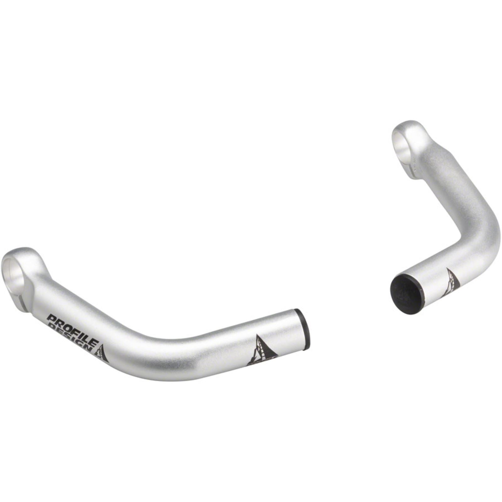Profile Design Boxer Bar Ends: Silver [MPN: BEBO2]_1318380
