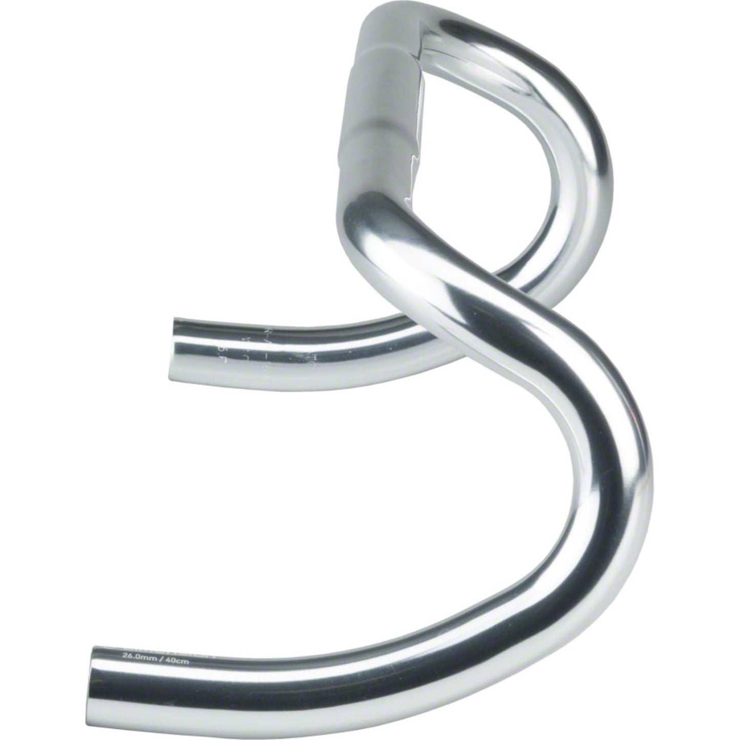 MSW Short Drop Handlebar - Aluminum, 26mm, 40cm, Silver [MPN: A09019CP00]_1318500