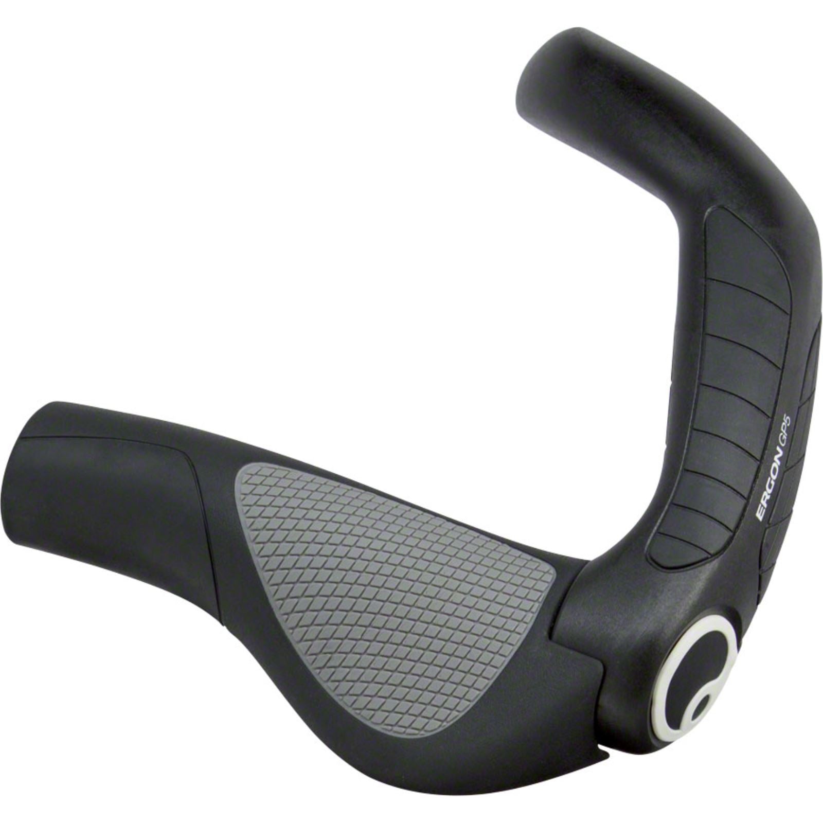 Ergon GP5 Grips - Black/Gray, Lock-On, Small [MPN: 42410070]_1321613