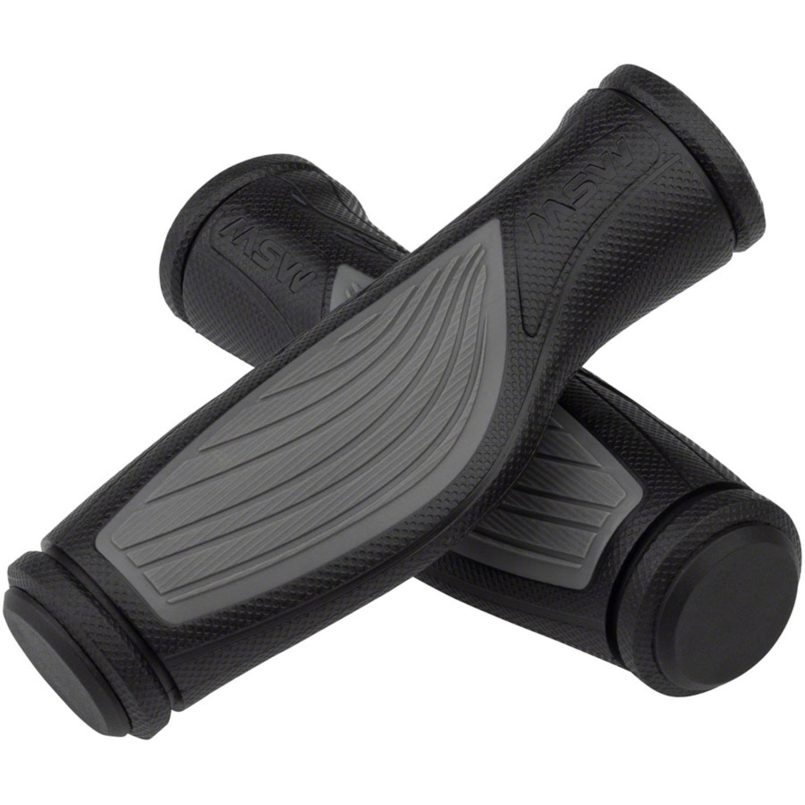 MSW Ergonomic (EFG-100) Grips - Black/Gray, [MPN: T-GP16]_1321532