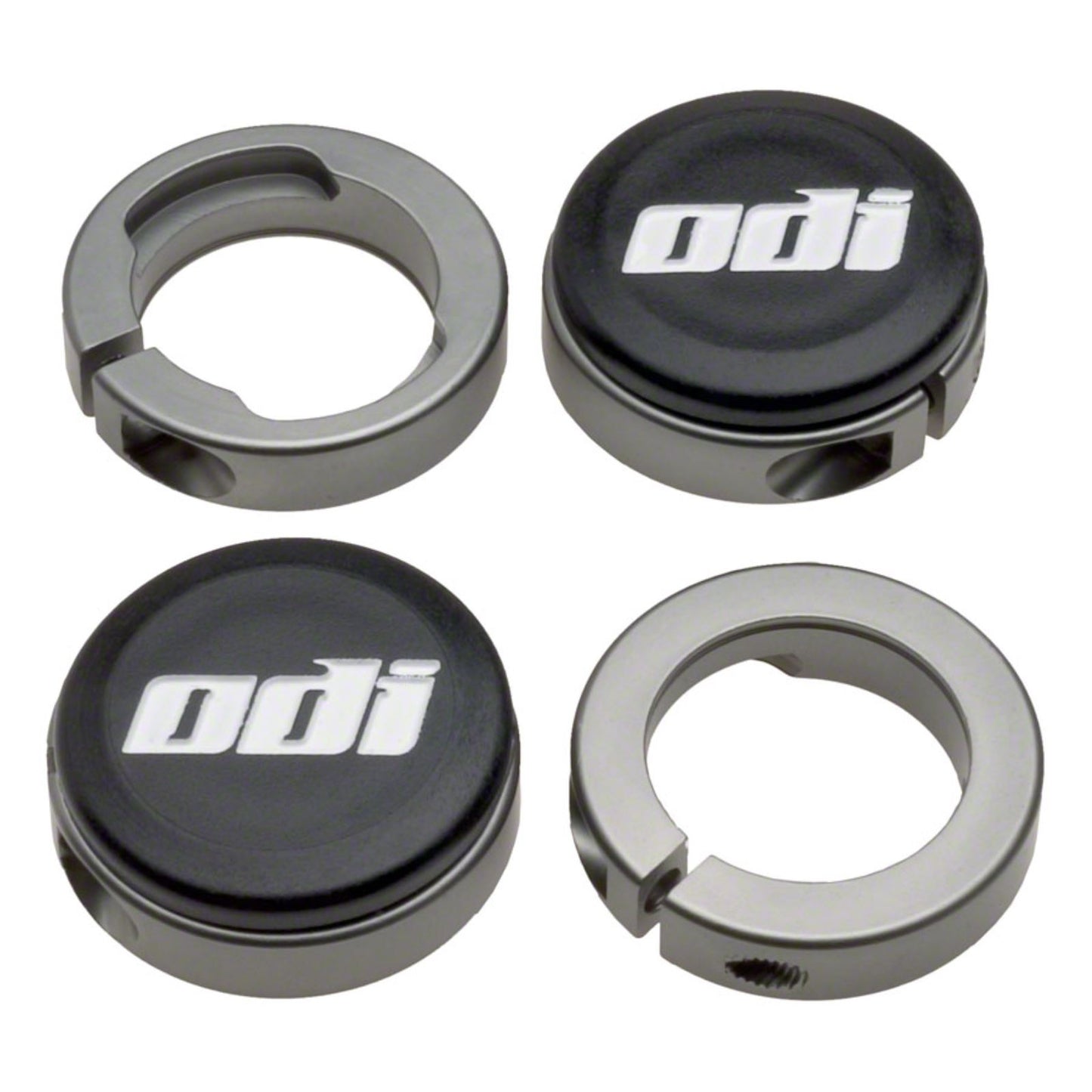 ODI Lock Jaw Clamps W/ Snap Caps - Gray - Set of 4 [MPN: D70LJG]_1321703