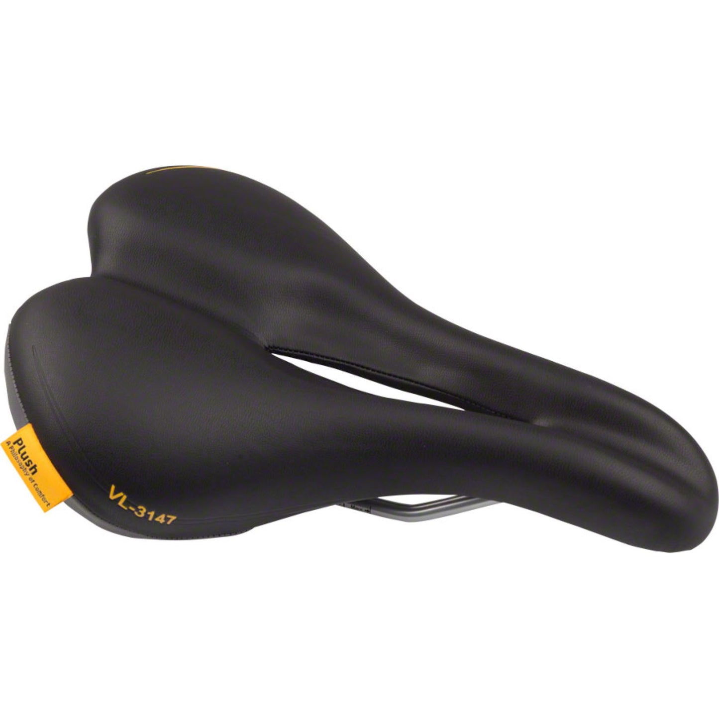 Velo PlushPump Saddle - Steel, Black, Men's [MPN: VL-3147]_1324479