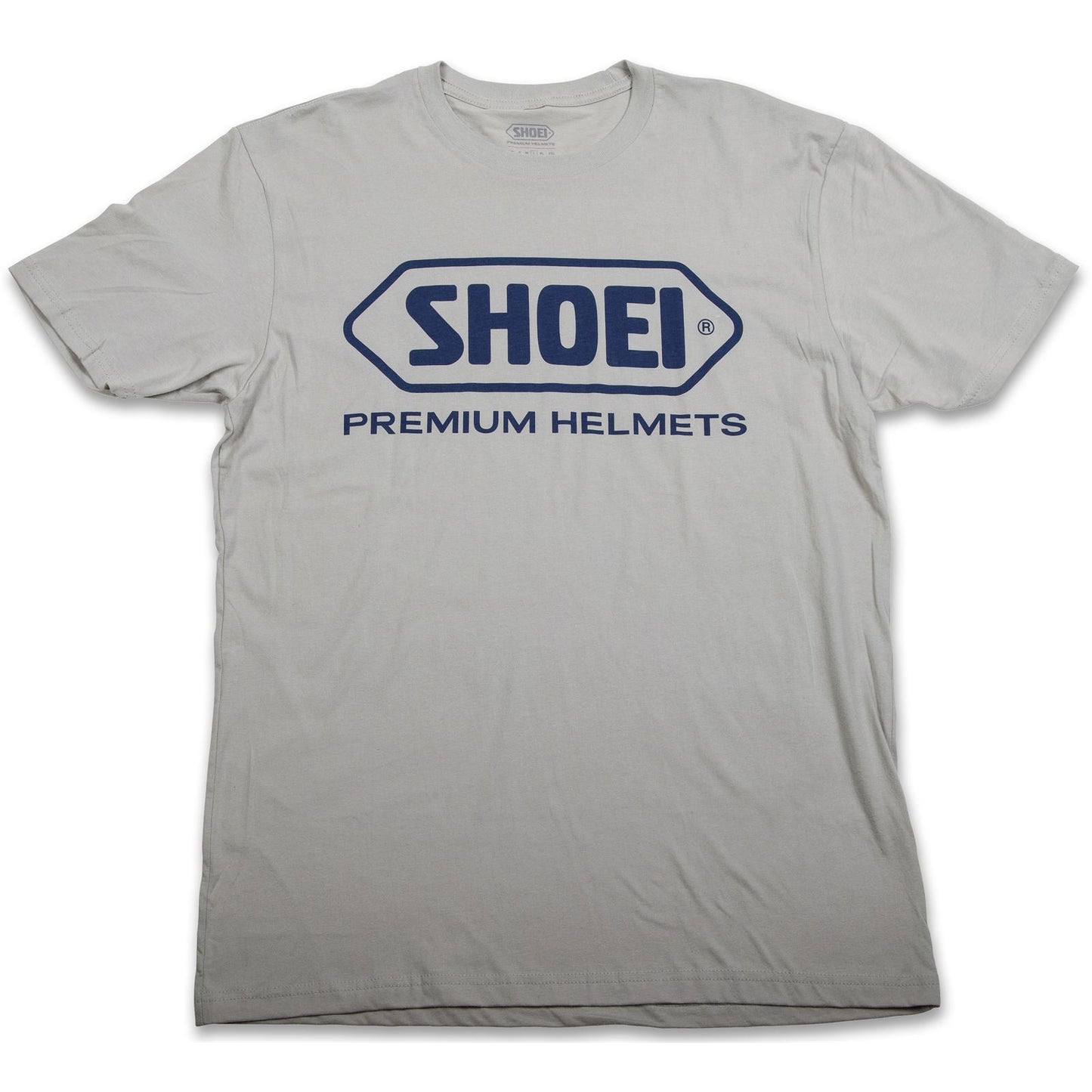 Shoei Corporate Logo Tee - Grey/Blue - Small [MPN: 0411-0807-04]_1367055