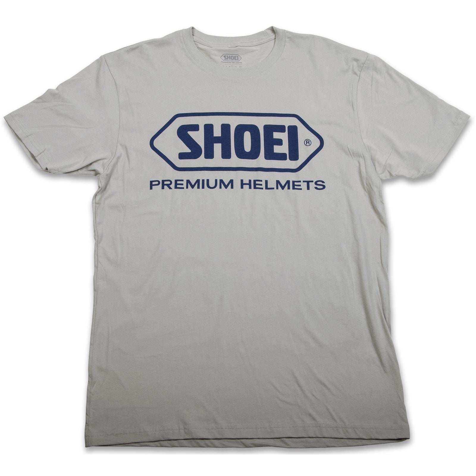 Shoei Corporate Logo Tee - Grey/Blue - Small [MPN: 0411-0807-04]_1367055