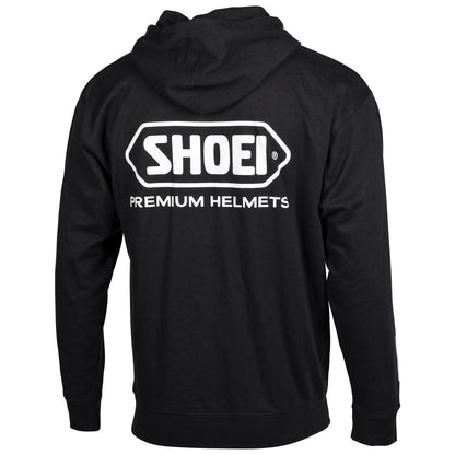 Shoei Logo Zip-Up Hoodie - Black/White_1383135