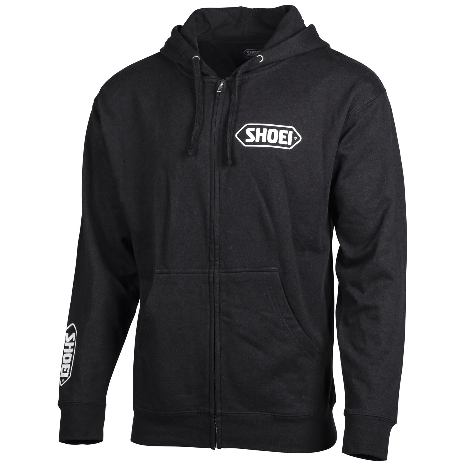 Shoei Logo Zip-Up Hoodie - Black/White - Large 0411-2405-06_1383141