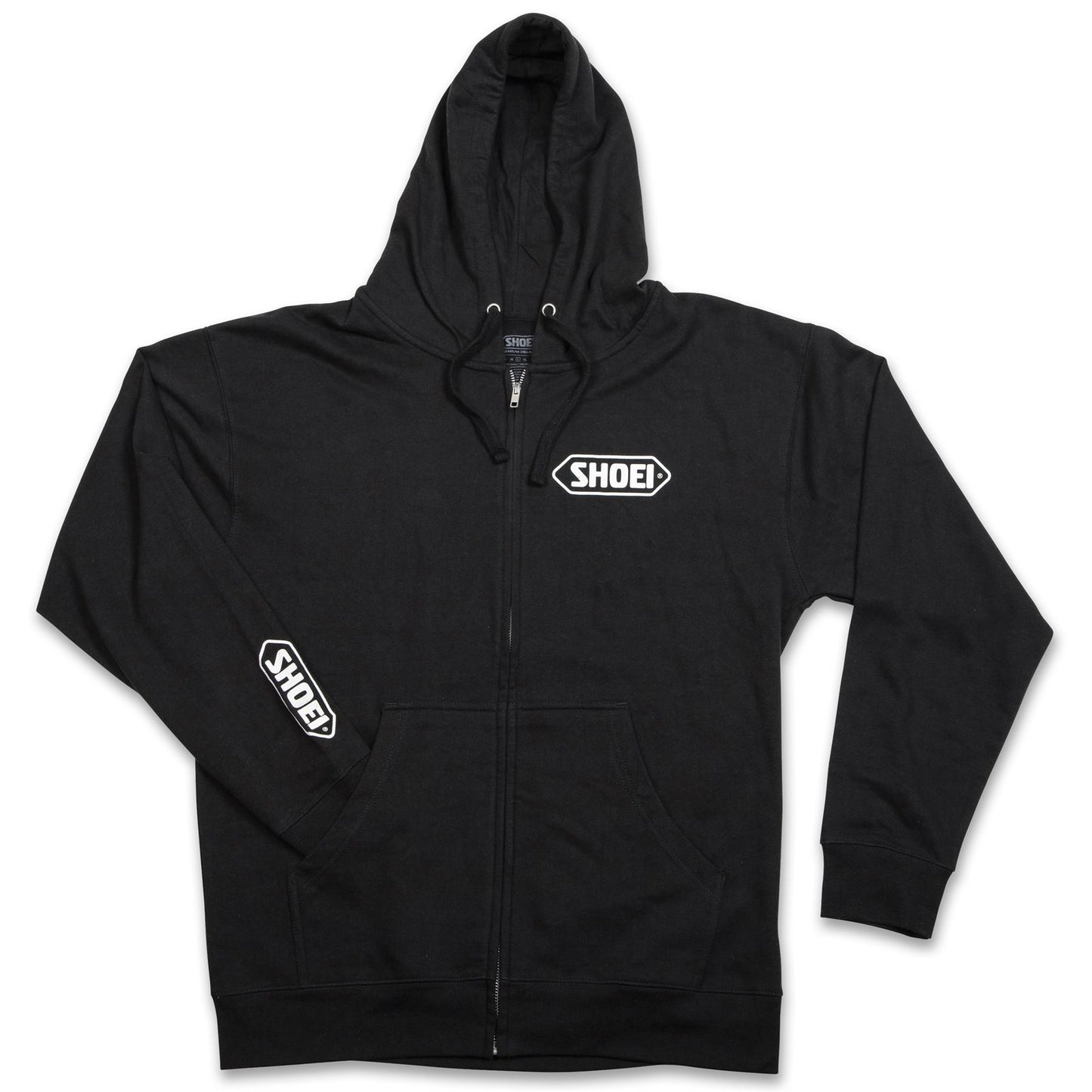 Shoei Logo Zip-Up Hoodie - Black/White - Large 0411-2405-06_1383142