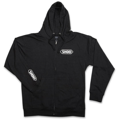 Shoei Logo Zip-Up Hoodie - Black/White - Large 0411-2405-06_1383142