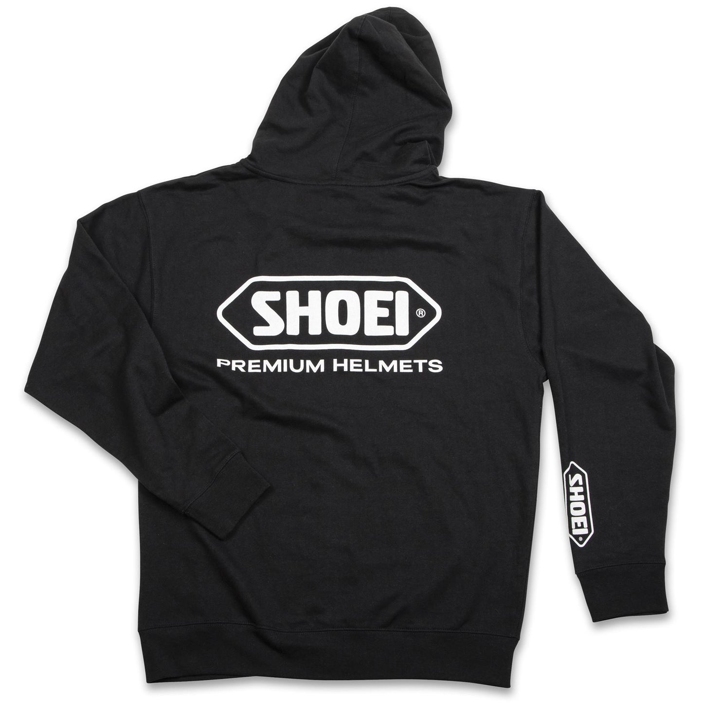 Shoei Logo Zip-Up Hoodie - Black/White - Large 0411-2405-06_1383143
