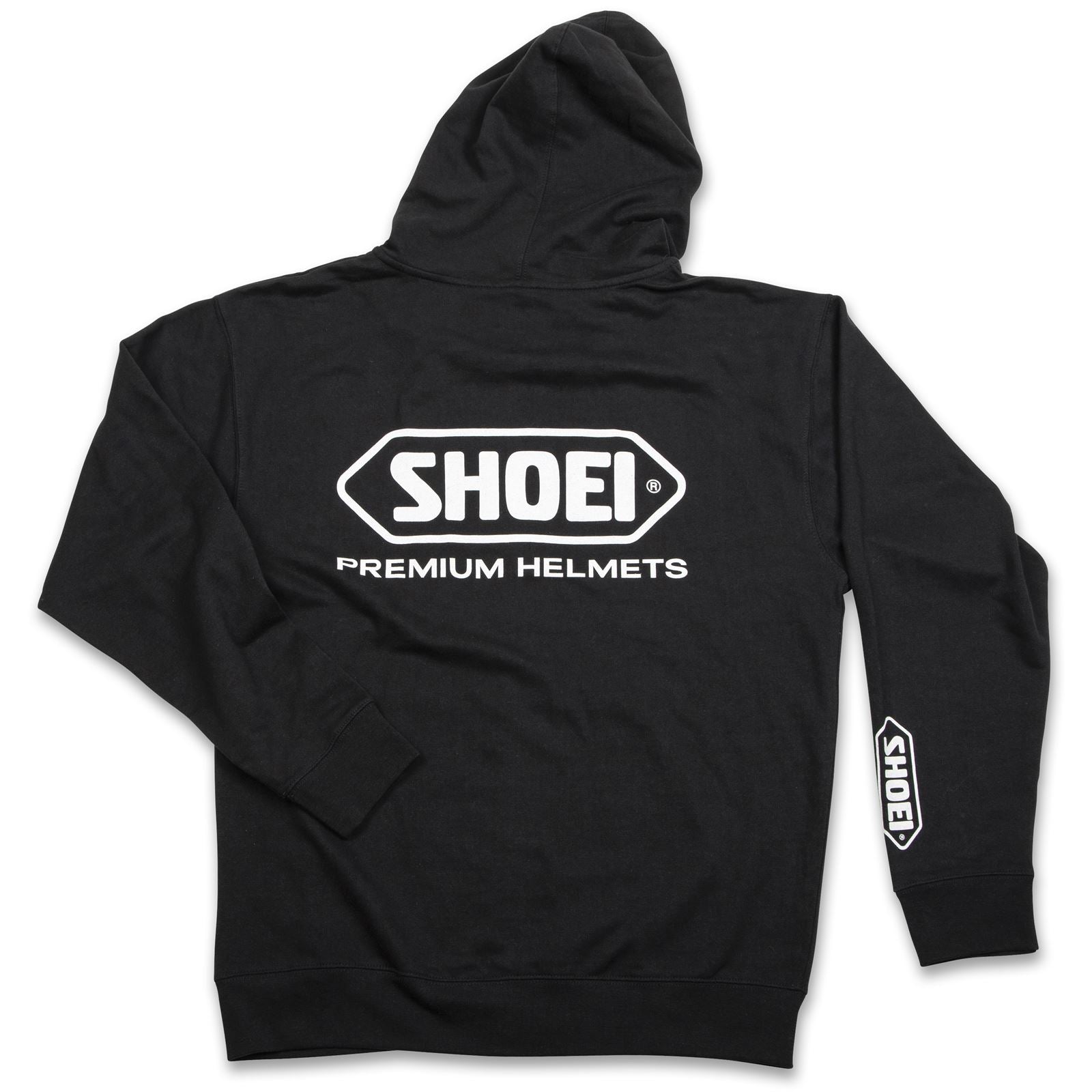 Shoei Logo Zip-Up Hoodie - Black/White - Large 0411-2405-06_1383143