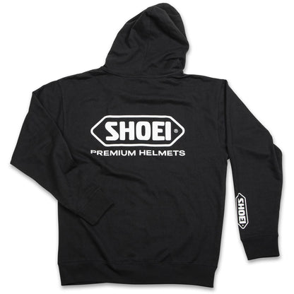 Shoei Logo Zip-Up Hoodie - Black/White - Large 0411-2405-06_1383143