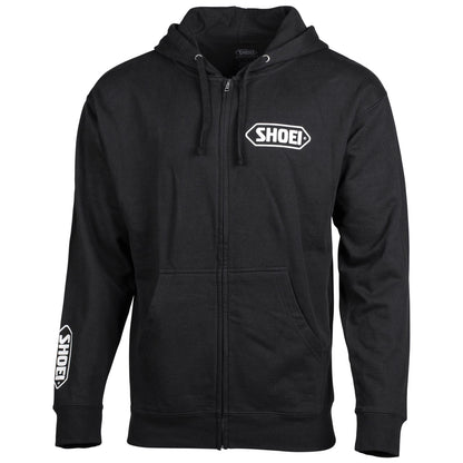 Shoei Logo Zip-Up Hoodie - Black/White - Large 0411-2405-06_1383145