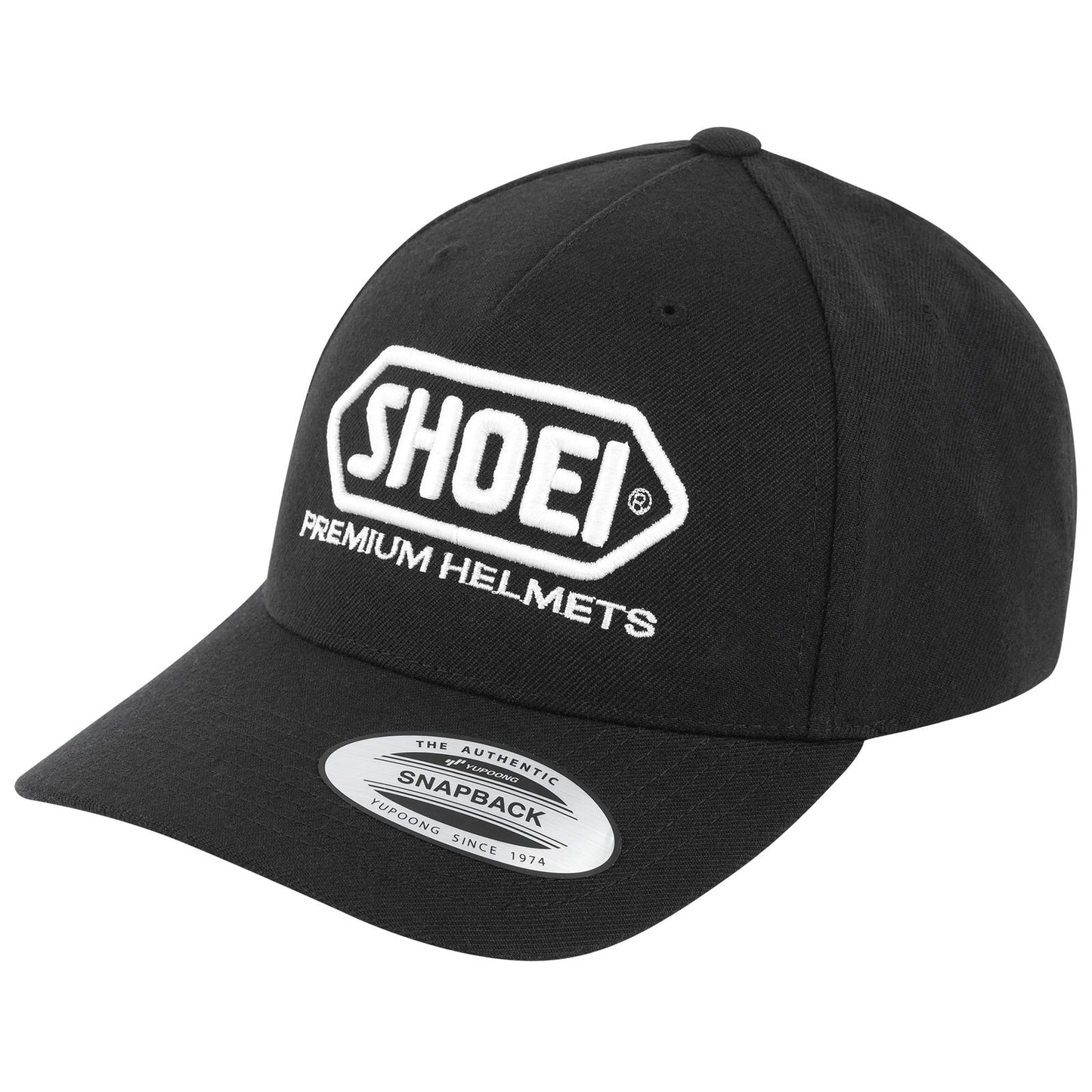 Shoei Corporate Curved Bill Snap Back Hat - Black/White [MPN: 0411-6305-00]_1941092