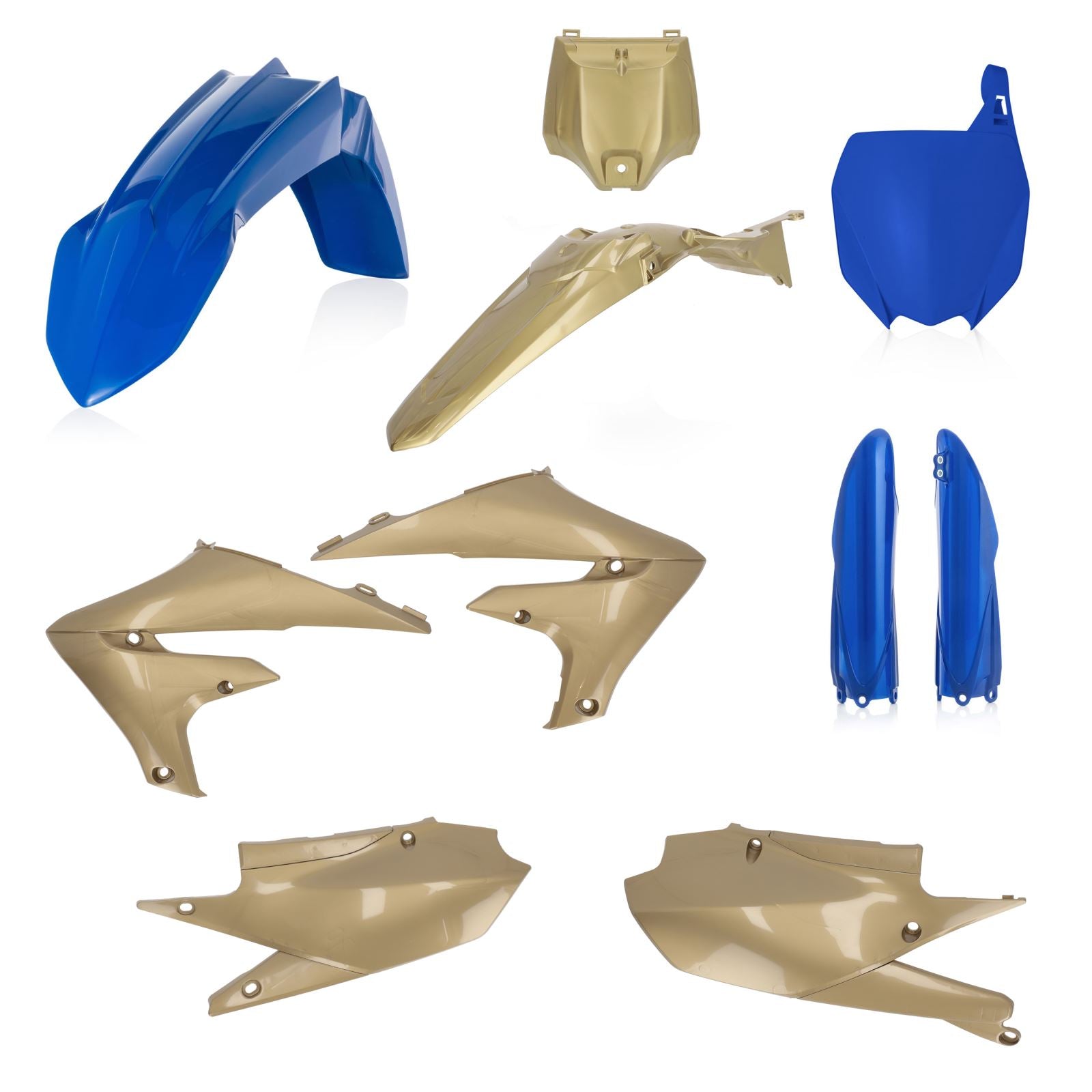 Acerbis Full Plastic Kit - Blue/Gold for Yamaha 2736357837_1325970