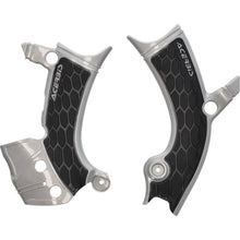 Acerbis X-Grip Frame Guards - Silver/Black - YZ 250F/450F 2981441015_1388537