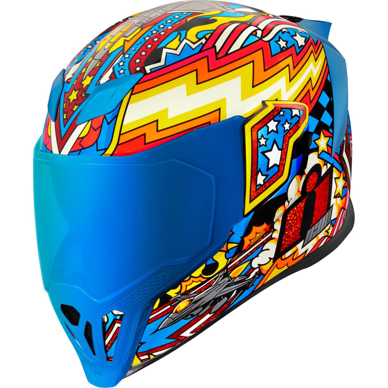 Icon Airflite Helmet - Fly Boy - Blue_1326289