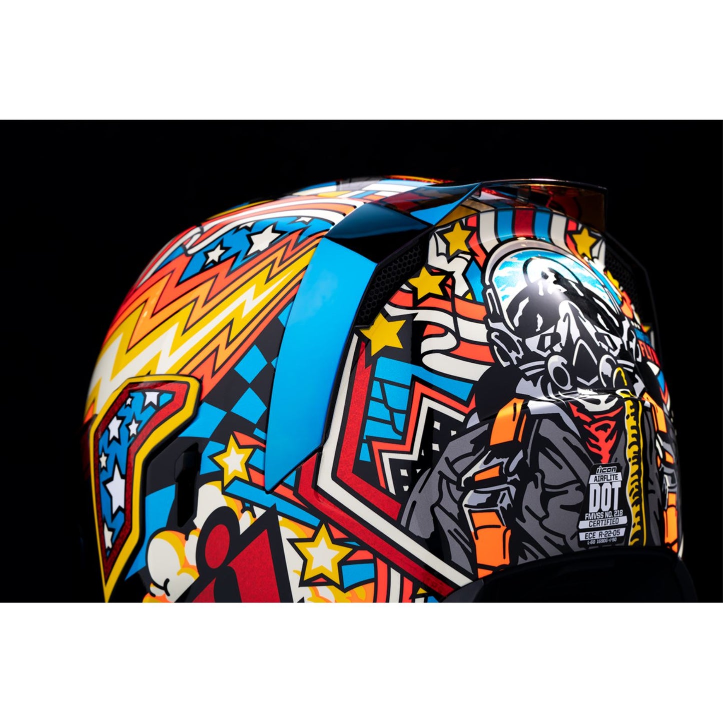 Icon Airflite Helmet - Fly Boy - Blue_1326275