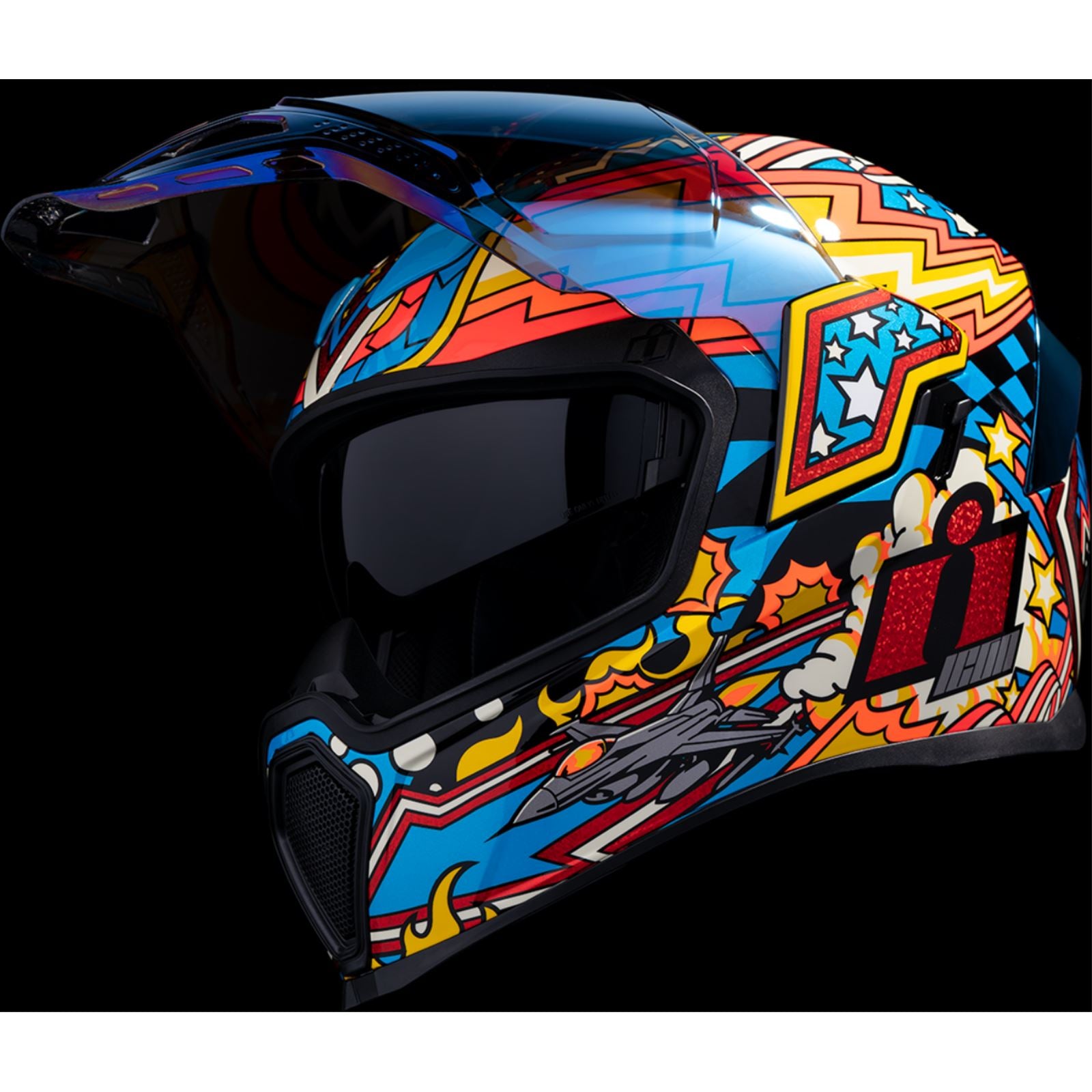 Icon Airflite Helmet - Fly Boy - Blue_1326293