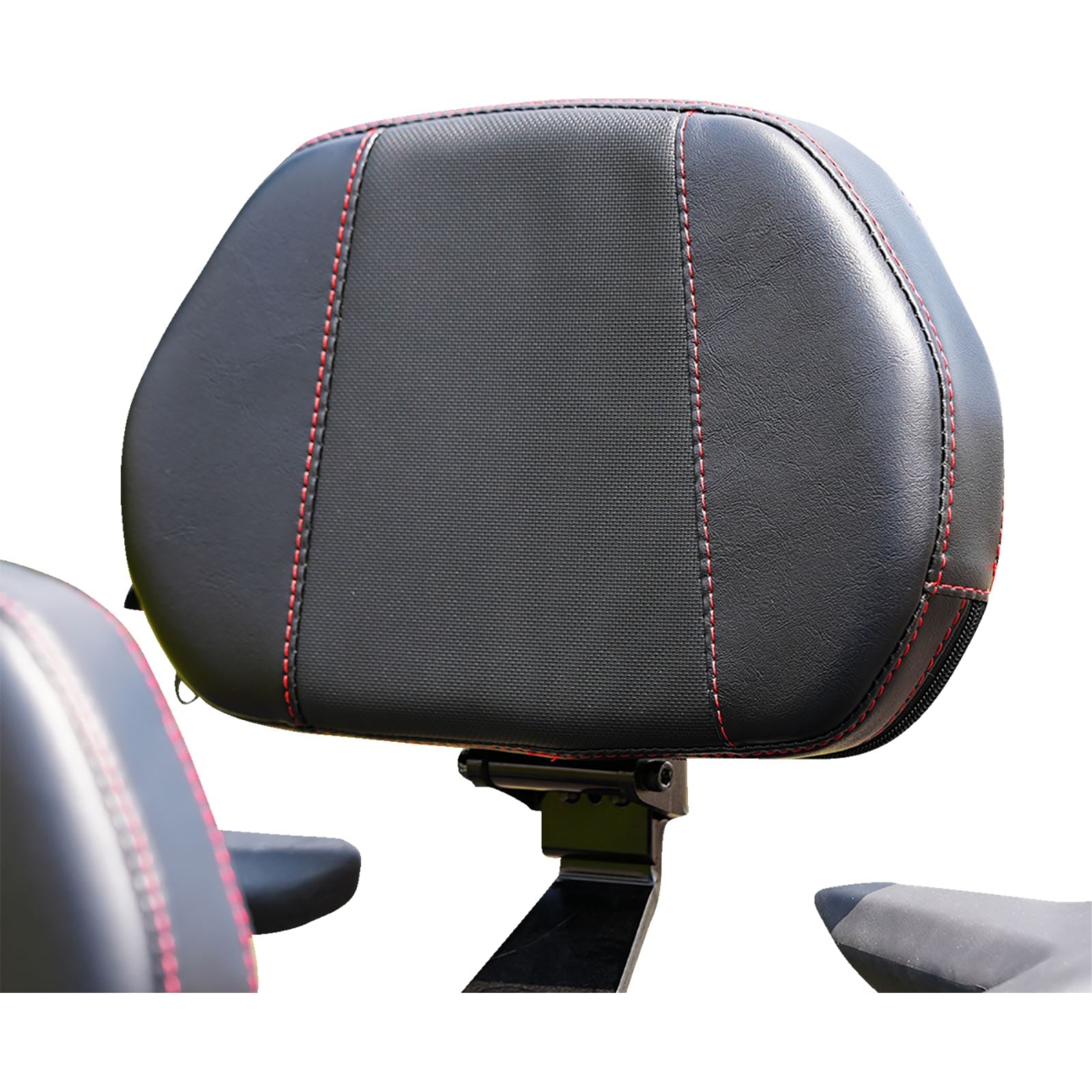 Show Chrome Grande Backrest - Passenger - Ballistic Red Stitch fits Can-Am Ryker 41-420GCRED_1362789