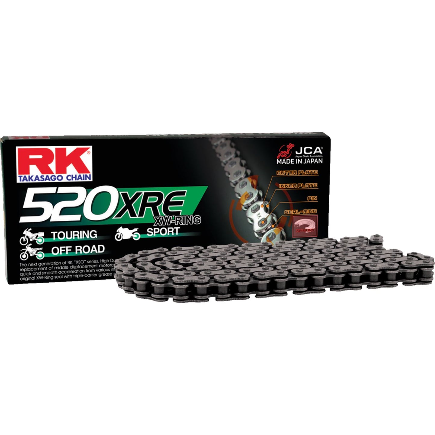 RK Chain 520 XRE - Drive Chain - 104 Links [MPN: 520XRE-104]_1328379