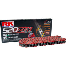 RK Chain 520 ZXW - Drive Chain - 120 Links - Red [MPN: RR520ZXW-120]_1328409