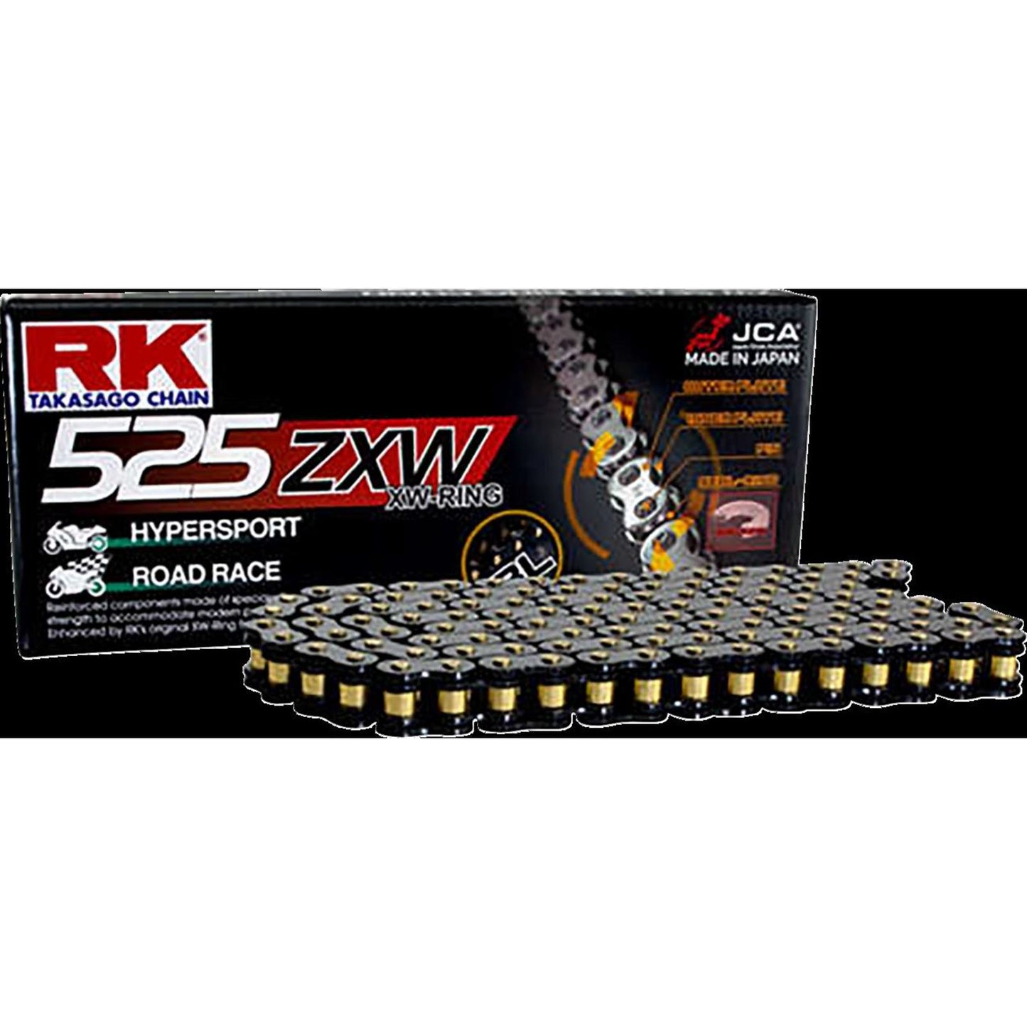 RK Chain 525 ZXW - Drive Chain - 150 Links - Black Scale [MPN: BL525ZXW-150]_1438942