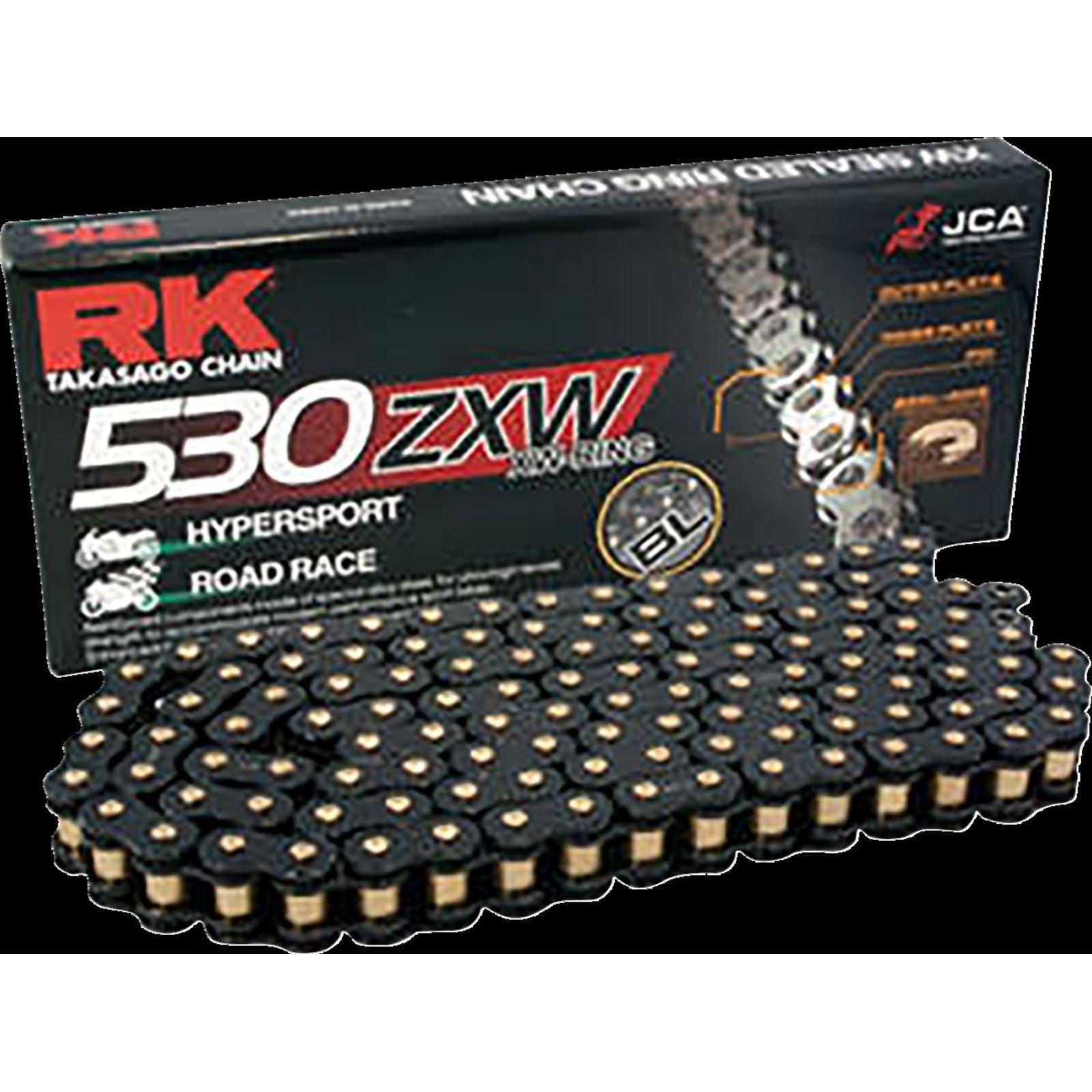 RK Chain 530 ZXW - Drive Chain - 120 Links - Black Scale [MPN: BL530ZXW-120]_1432677