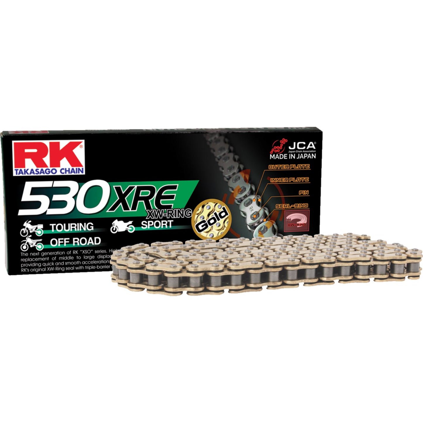 RK Chain 530 XRE - Connecting Link - Rivet - Gold [MPN: GB530XRE-RL]_1334667