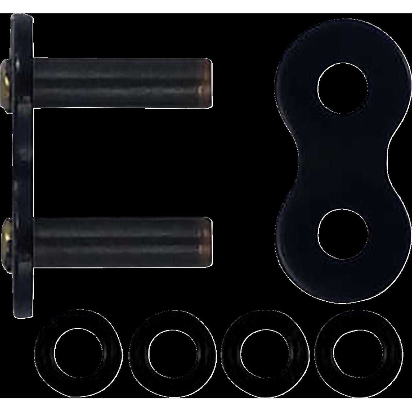 RK Chain 525 ZXW - Connecting Link - Rivet - Black Scale [MPN: BL525ZXW-RL]_1432662