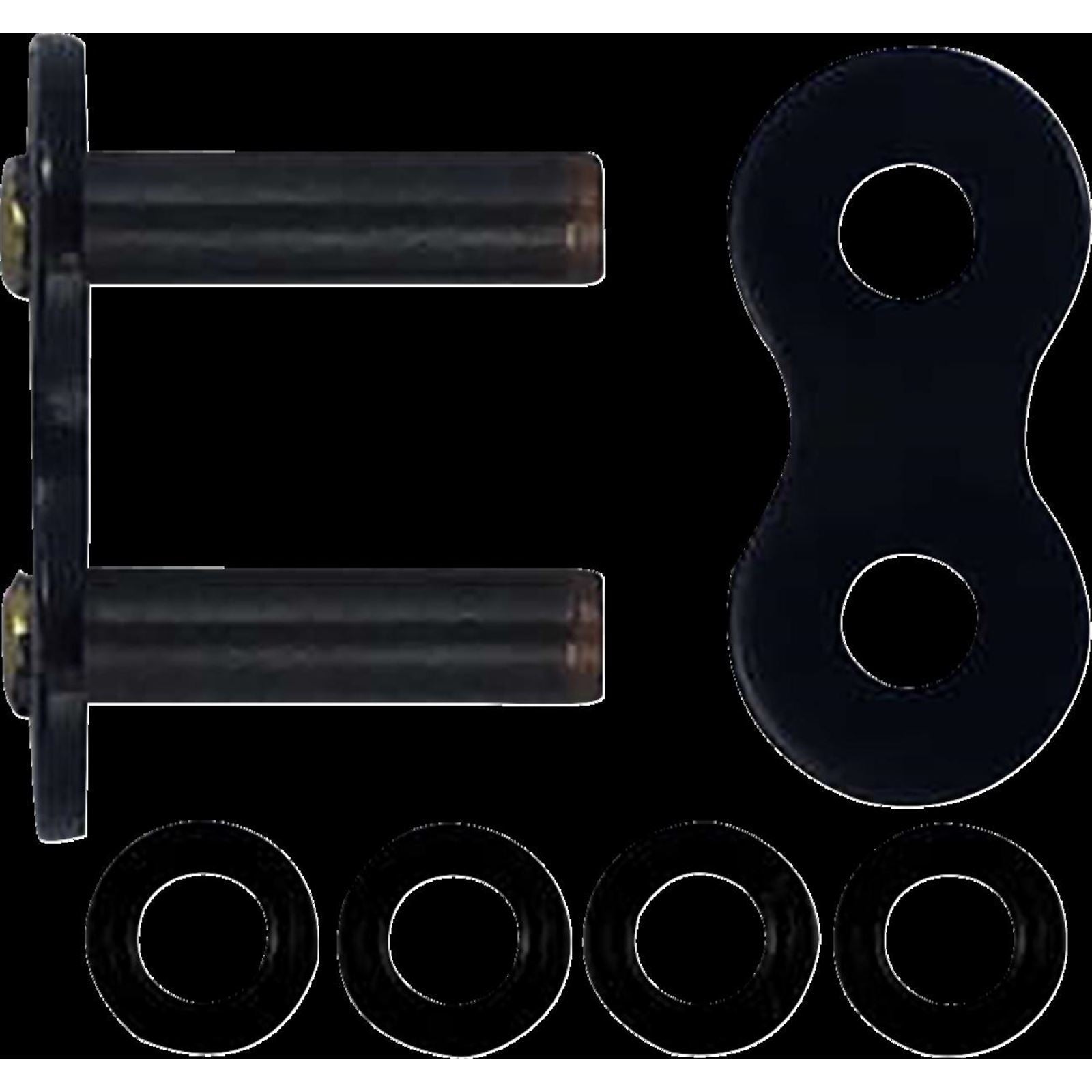 RK Chain 530 ZXW - Connecting Link - Rivet - Black Scale [MPN: BL530ZXW-RL]_1432660